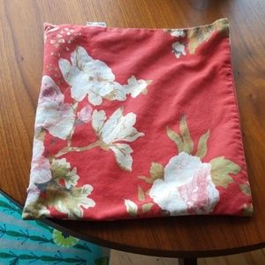 Throw pillow cover,red floral